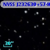 NVSS J232630+574613