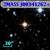2MASS J00341262+5755049