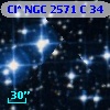 Cl* NGC 2571      C      34