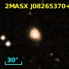 2MASX J08265370+0001362