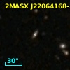 2MASX J22064168-3908298