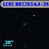 LCRS B022654.4-382109