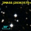 2MASS J20363570+4652435