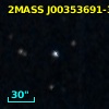2MASS J00353691-3948370