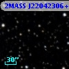 2MASS J22042306+5744477