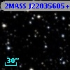2MASS J22035605+5744477