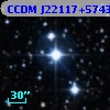 CCDM J22117+5743AB