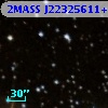 2MASS J22325611+5830328