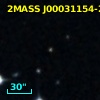 2MASS J00031154-2958103