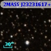 2MASS J23231617+6125305