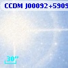 CCDM J00092+5909B