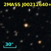 2MASS J00212640+6116203
