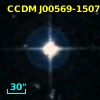 CCDM J00569-1507AB