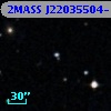 2MASS J22035504-1042155