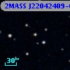 2MASS J22042409-0745503