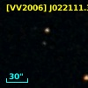 [VV2006] J022111.3-081308