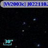 [VV2003c] J022110.3-074544