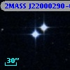 2MASS J22000290-0534454