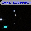 2MASS J22090492-0346421