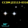 CCDM J22113-0316B