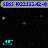 SDSS J022155.42-011547.2