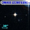 2MASS J22071191+0032496