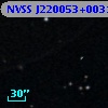 NVSS J220053+003112