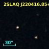 2SLAQ J220416.85+000504.5