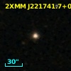 2MASX J22174158+0009076