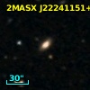 2MASX J22241151+0013379
