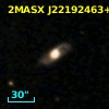 2MASX J22192463+0226248