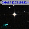 2MASS J22210992+0040070