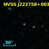 NVSS J222758+003704