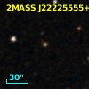 2MASS J22225555+0050337