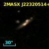 2MASX J22320514+0149412