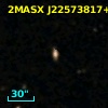 2MASX J22573817+0020300
