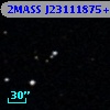 2MASS J23111875+0036016