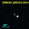 2MASX J00251163+0004462