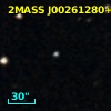 2MASS J00261280+0019354