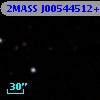 2MASS J00544512+0040034