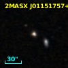 2MASX J01151757+0009553