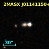 2MASX J01141150+0009501