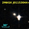 2MASX J01153044+0013223