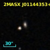 2MASX J01144353+0005231