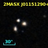 2MASX J01151290+0020323