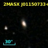 2MASX J01150733+0027570