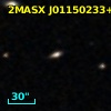 2MASX J01150233+0018270