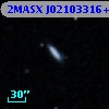 2MASX J02103316+0044170