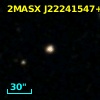 2MASX J22241547+0237369
