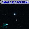 2MASS J22265559+0303254